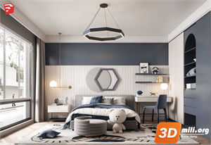 Children Room Scenes Skp FIles 